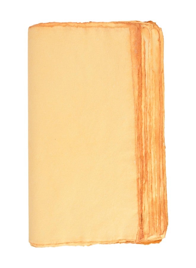 YOJO Craft Pack of 50 Sheets of Watercolor Paper of 150 GSM - Virgin Cotton - Handmade Paper with Deckle (Vintage 6 X 4, 20 X 15 CM) - Image 2